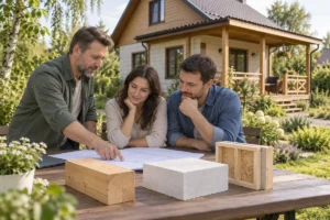 Дачные дома из бруса, газобетона и каркасные: реклама в Директе